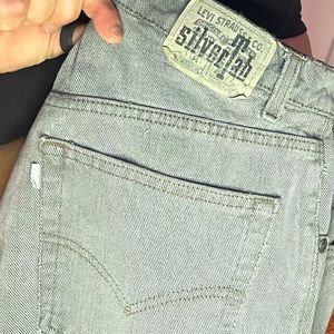 Vintage Y2K Levi’s SilverTab Baggy Gray “Lean” Fit Jeans Mens size 34x34